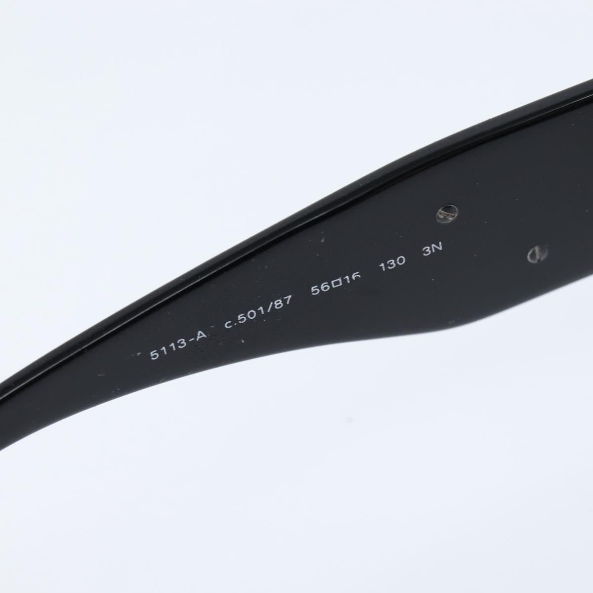 CHANEL Camelia Sunglasses plastic Black CC Auth bs30360