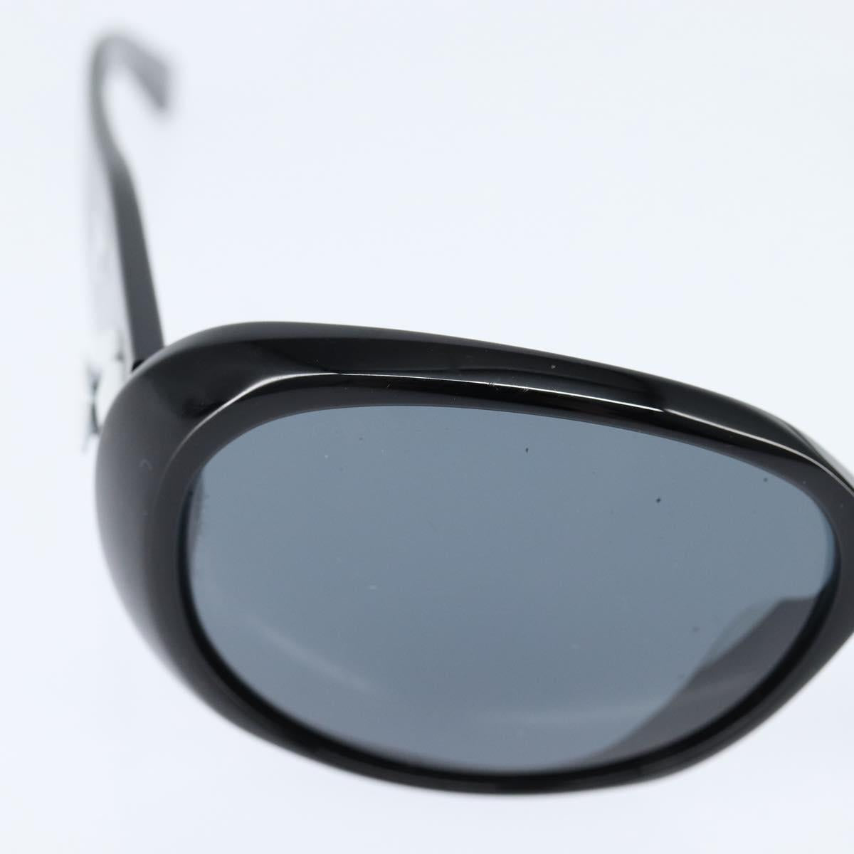 CHANEL Camelia Sunglasses plastic Black CC Auth bs30360