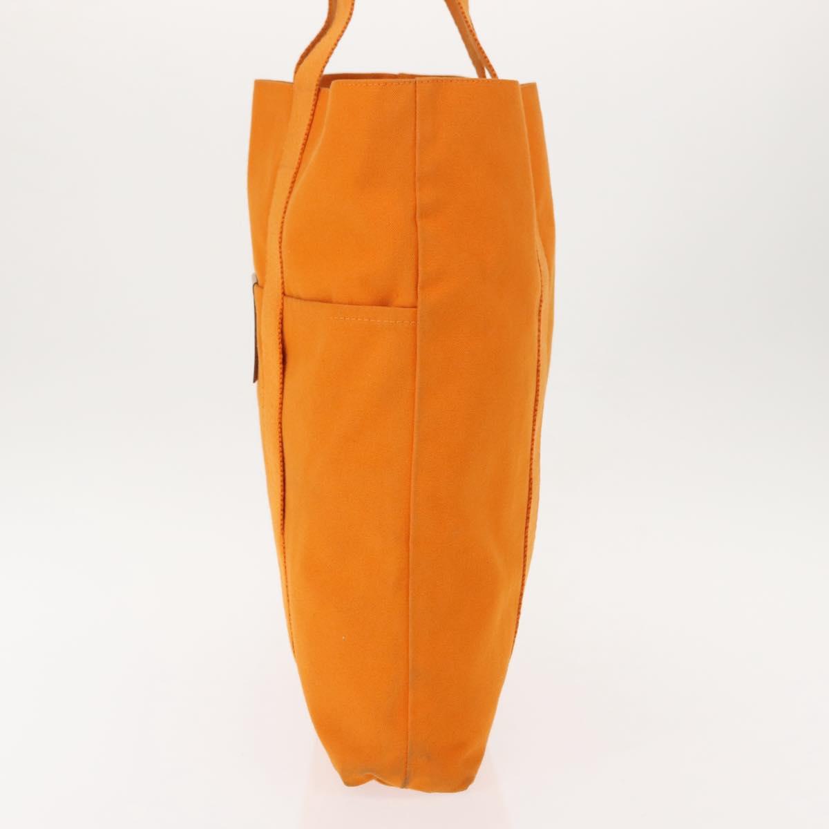 HERMES French Festival Hawaii Exclusive Fourre Tout Cabas Canvas Auth bs30378