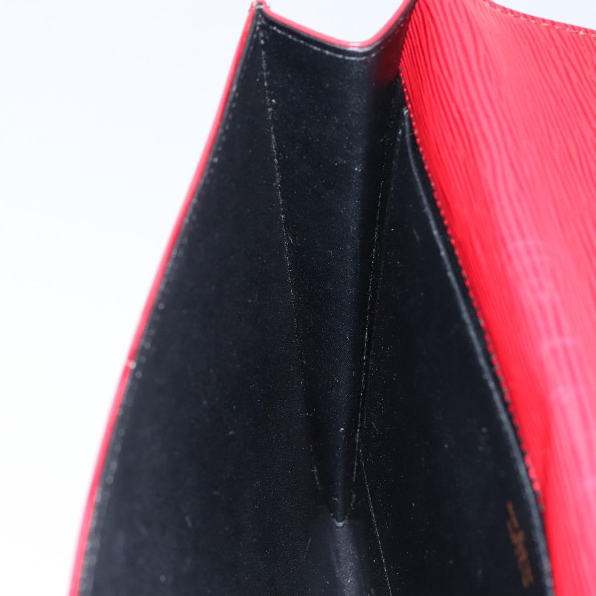 LOUIS VUITTON Epi Jena Clutch Bag Red M52727 LV Auth bs30381