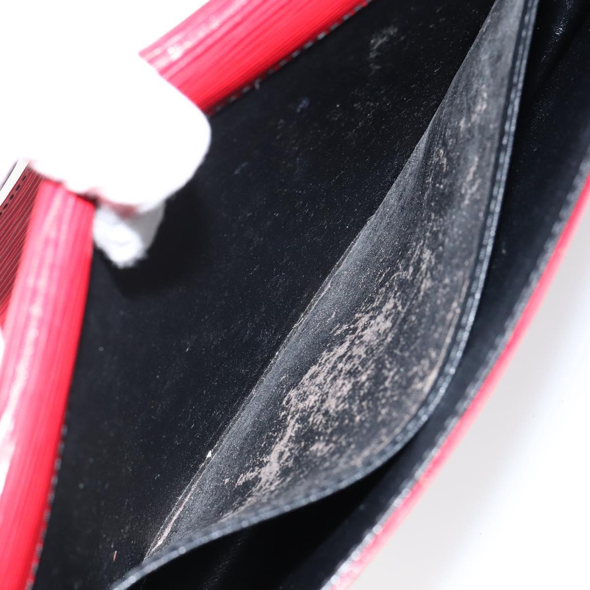 LOUIS VUITTON Epi Jena Clutch Bag Red M52727 LV Auth bs30381