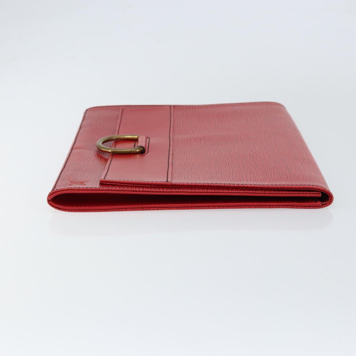 LOUIS VUITTON Epi Jena Clutch Bag Red M52727 LV Auth bs30381