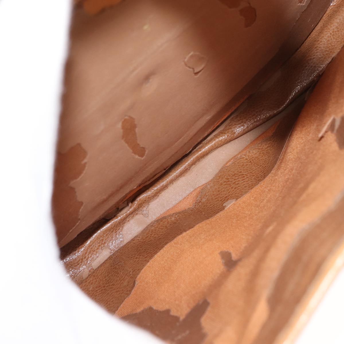 FENDI Zucca Canvas Briefcase Black Brown Auth bs30389