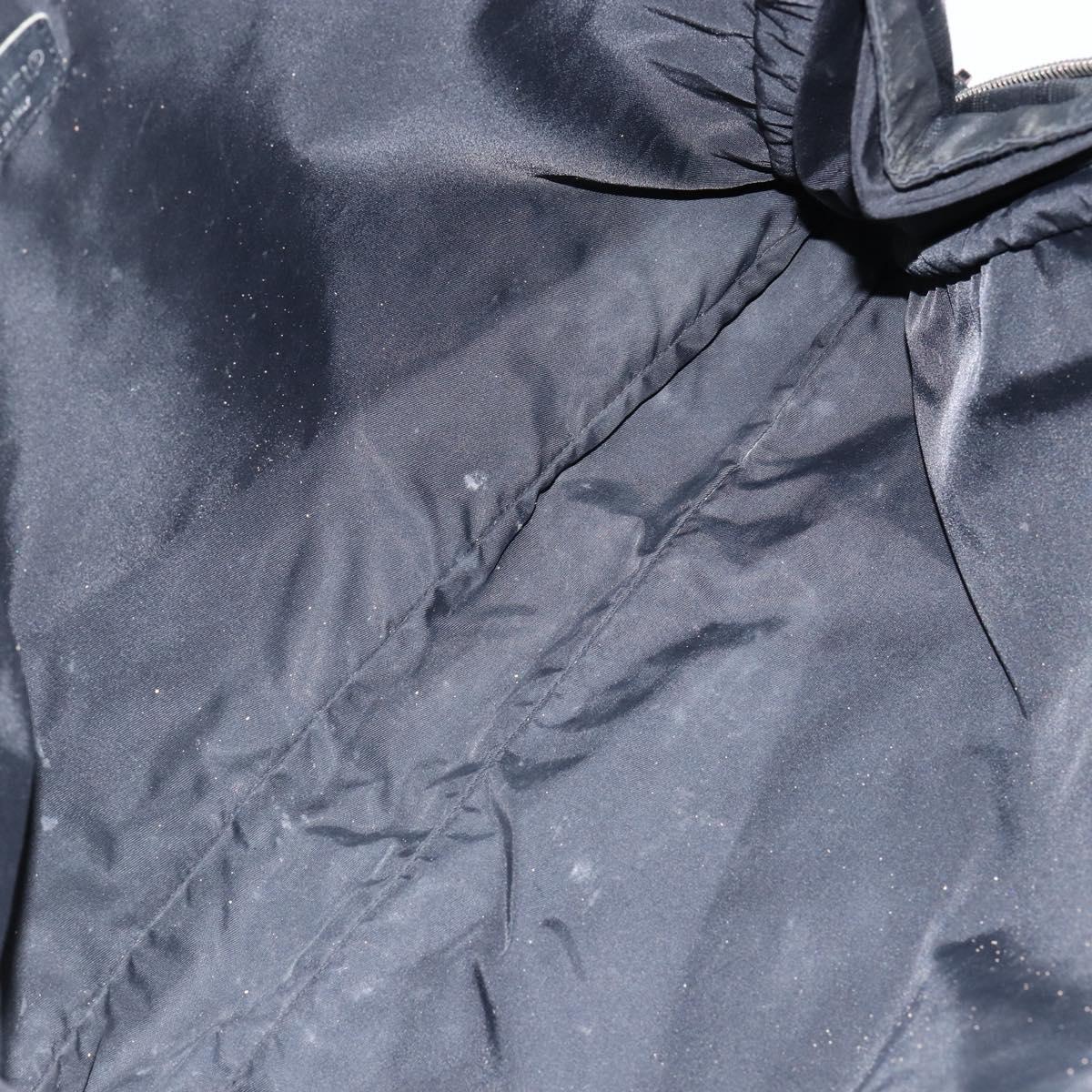 CHANEL New Travel Line Briefcase Nylon Black Silver CC Auth bs30394