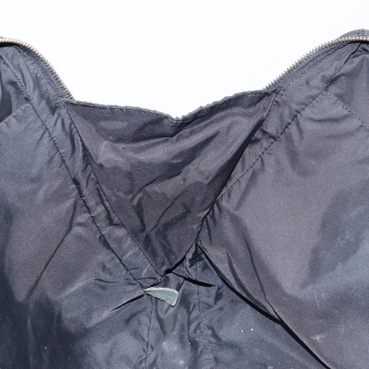 CHANEL New Travel Line Briefcase Nylon Black Silver CC Auth bs30394