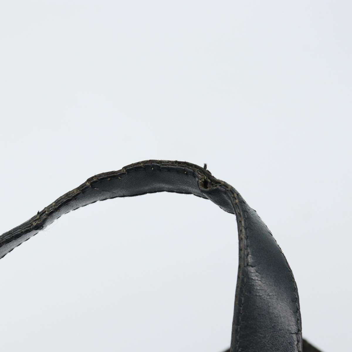 CHANEL New Travel Line Briefcase Nylon Black Silver CC Auth bs30394