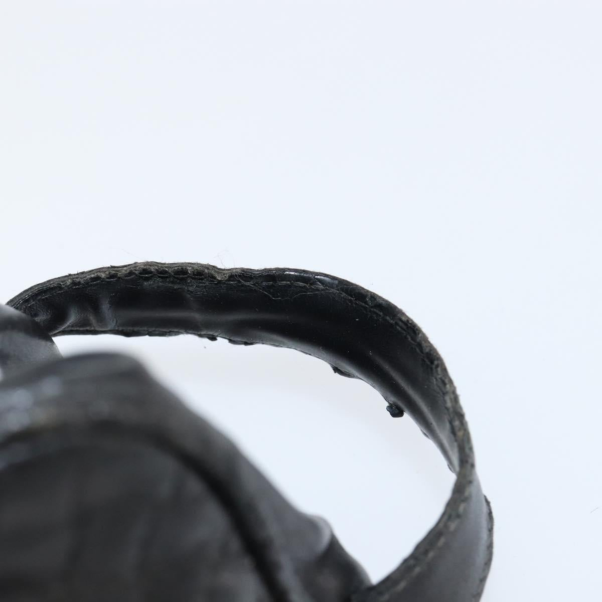 BOTTEGA VENETA INTRECCIATO Clutch Bag Leather Black Auth bs30399