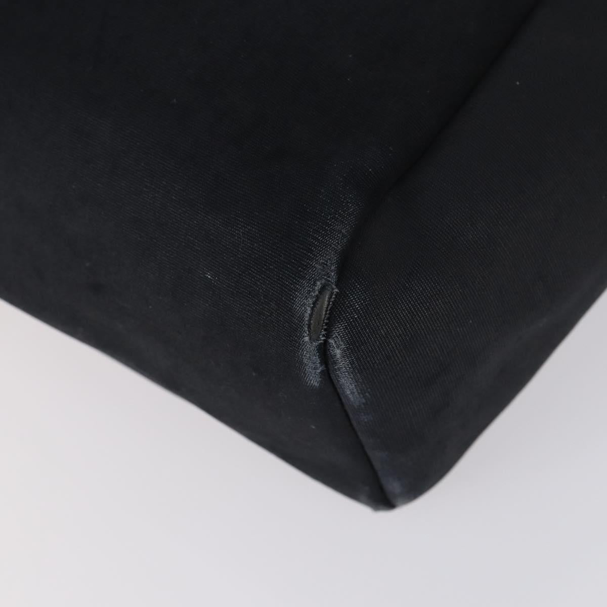 HERMES Her bag Hand Bag Canvas Coated Canvas 3 Set Beige Black Auth bs30411