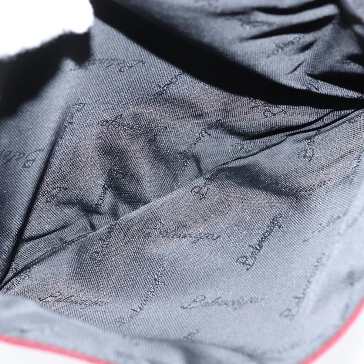 BALENCIAGA Shoulder Bag Suede Leather Bordeaux Gold Auth bs30414