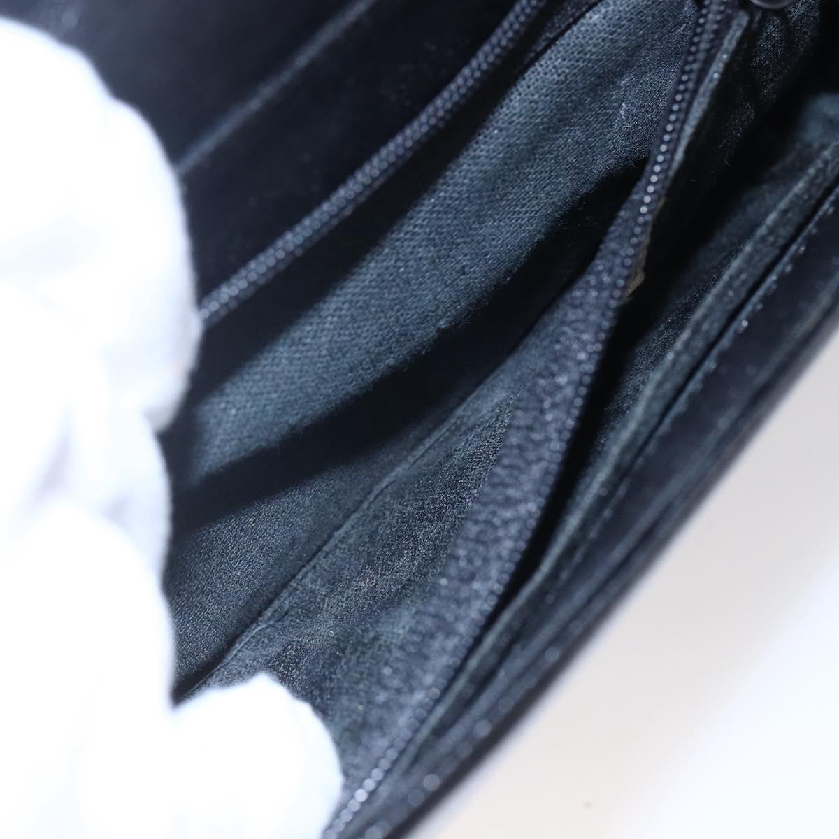 GIVENCHY Hand Bag Leather Black Gold Auth bs30417