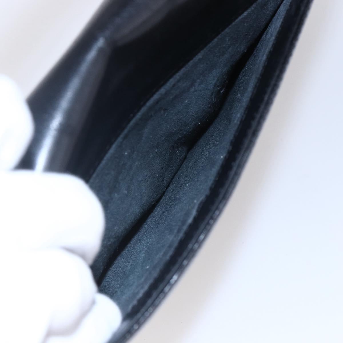 GIVENCHY Hand Bag Leather Black Gold Auth bs30417