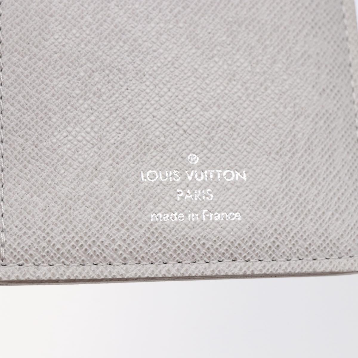 LOUIS VUITTON Portefeuille Brother Logo Story Wallet White M67822 Auth bs30418