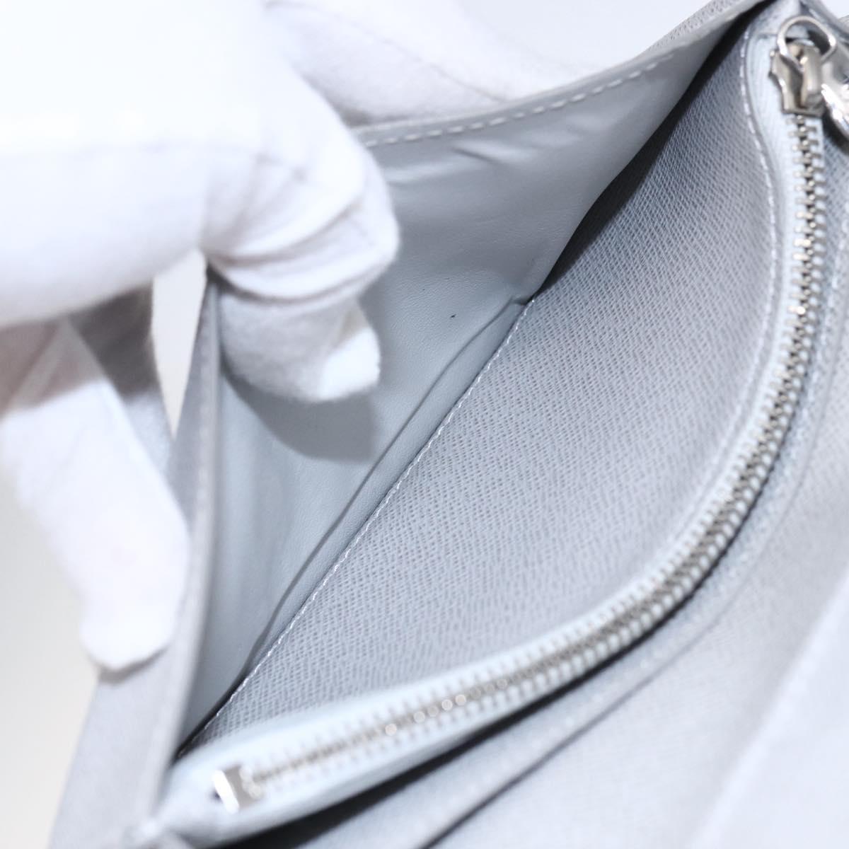 LOUIS VUITTON Portefeuille Brother Logo Story Wallet White M67822 Auth bs30418