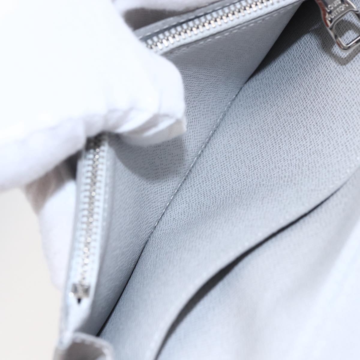 LOUIS VUITTON Portefeuille Brother Logo Story Wallet White M67822 Auth bs30418