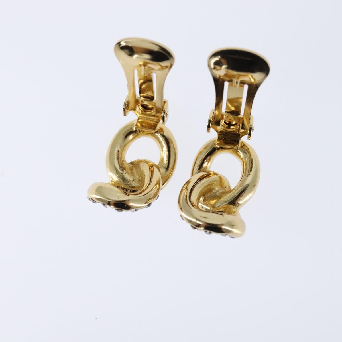 Christian Dior Earring metal Gold Auth bs30422