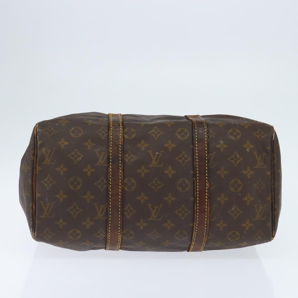 LOUIS VUITTON Monogram Sac Souple 35 Boston Bag M41626 LV Auth bs30426