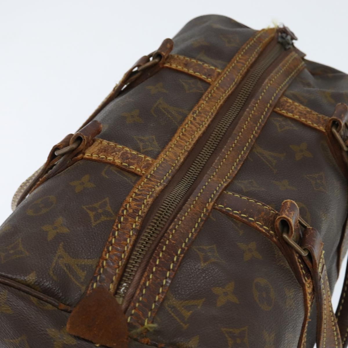 LOUIS VUITTON Monogram Sac Souple 35 Boston Bag M41626 LV Auth bs30426