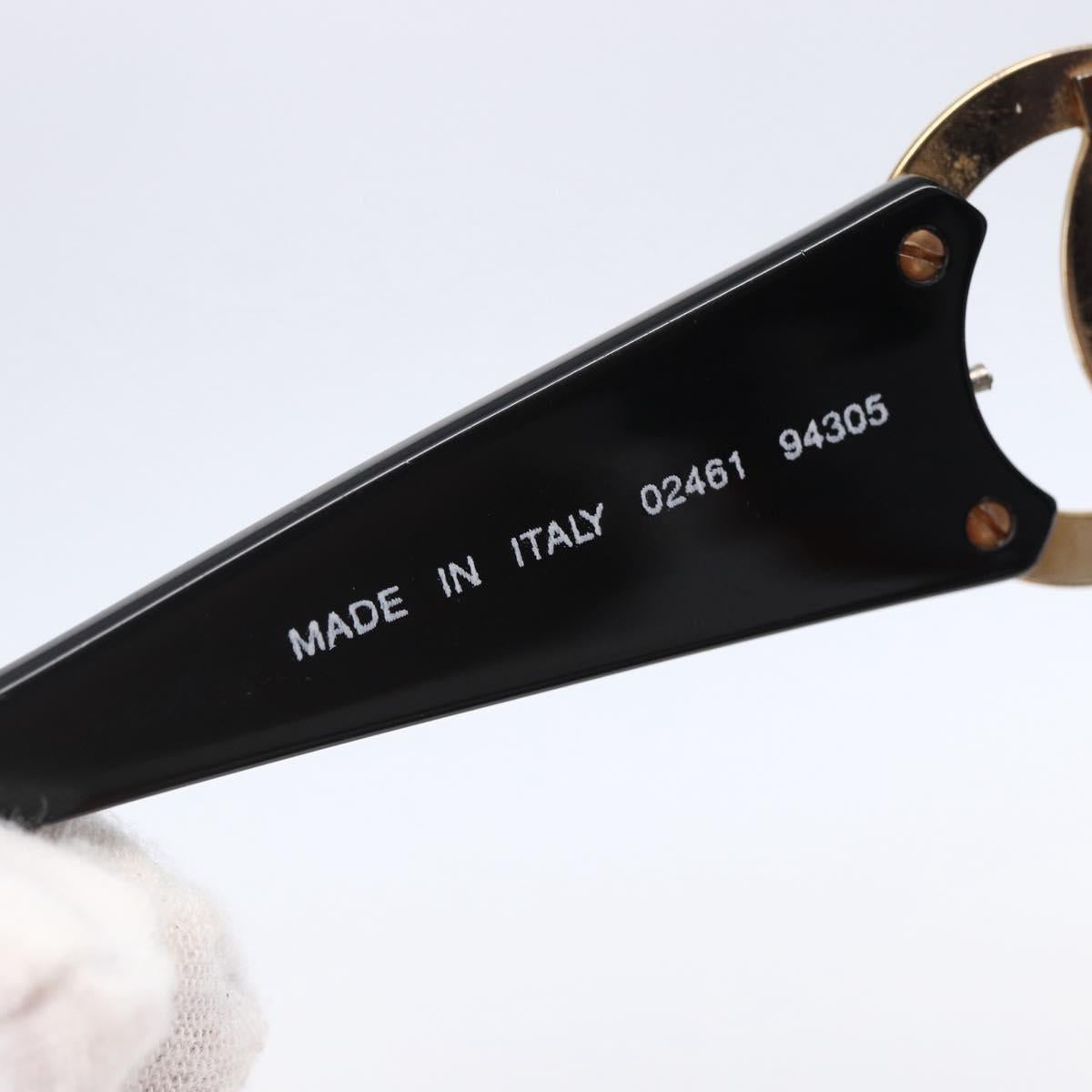 CHANEL COCO Mark Sunglasses plastic Black CC Auth bs30437