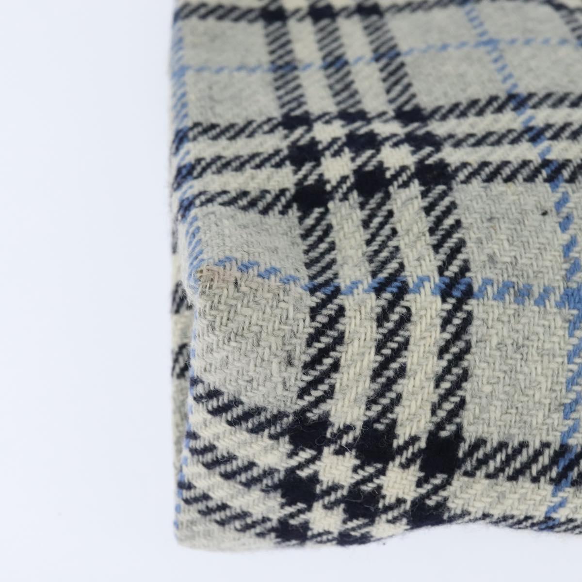 BURBERRY Nova Check Hand Bag tweed Gray Auth bs30442