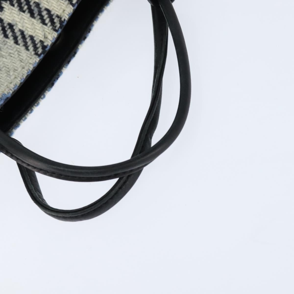 BURBERRY Nova Check Hand Bag tweed Gray Auth bs30442