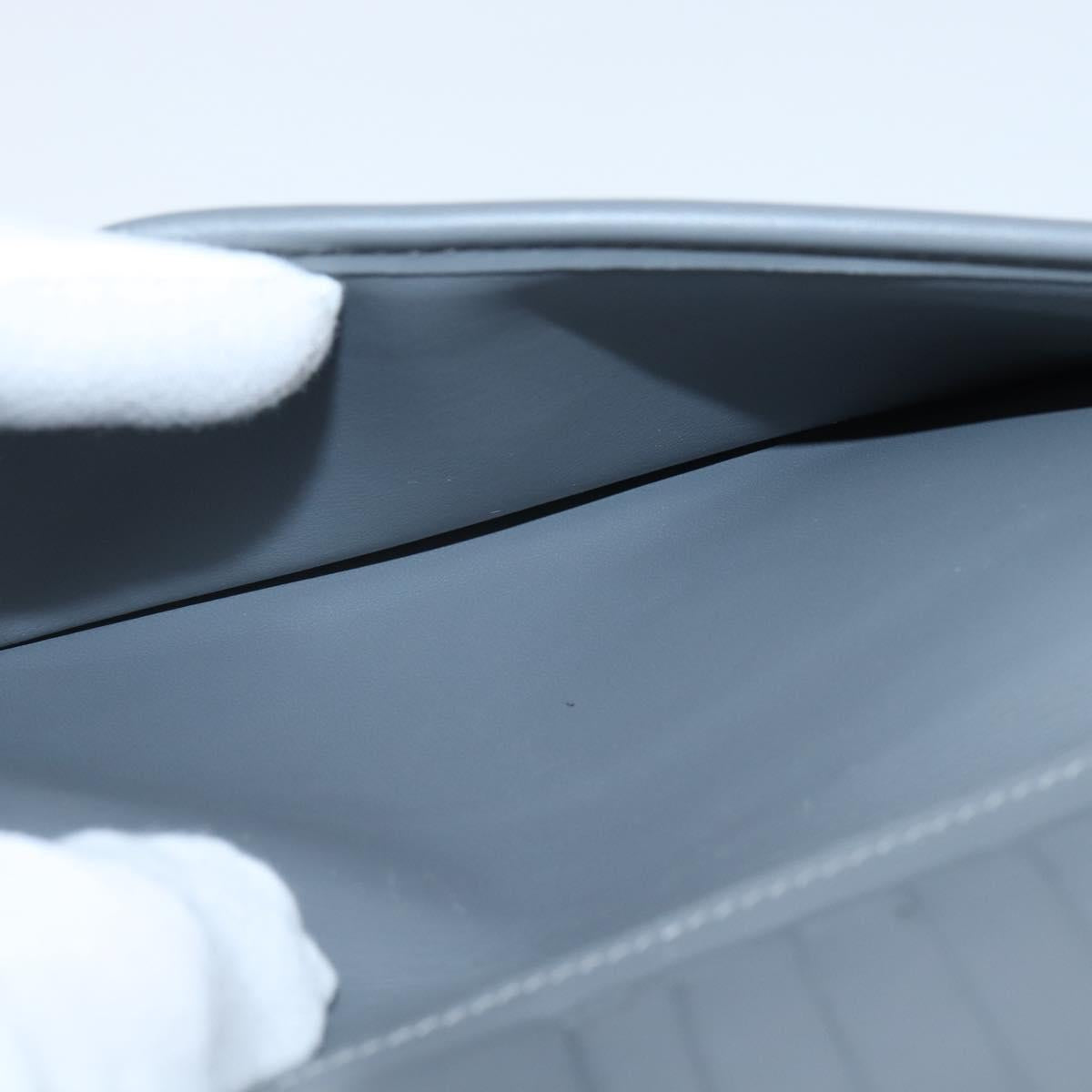 LOUIS VUITTON Mirror Zippy Wallet Vertical Wallet Silver M80808 LV Auth bs30443