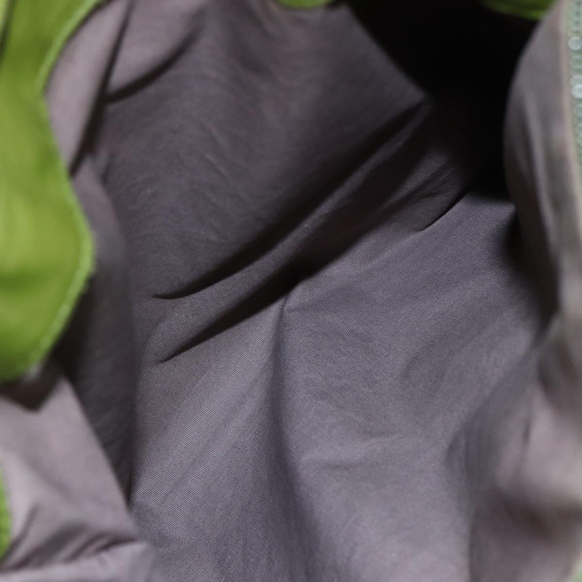 BOTTEGA NVENETA INTRECCIATO Shoulder Bag Leather Green Auth bs30446