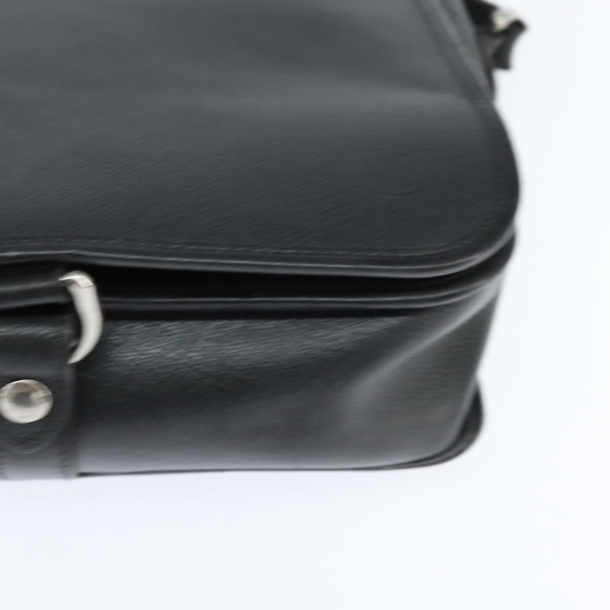 LOUIS VUITTON Taiga Andrei Shoulder Bag Ardoise M32482 LV Auth bs30447