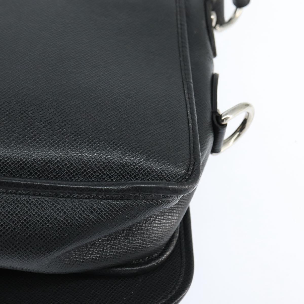 LOUIS VUITTON Taiga Andrei Shoulder Bag Ardoise M32482 LV Auth bs30447