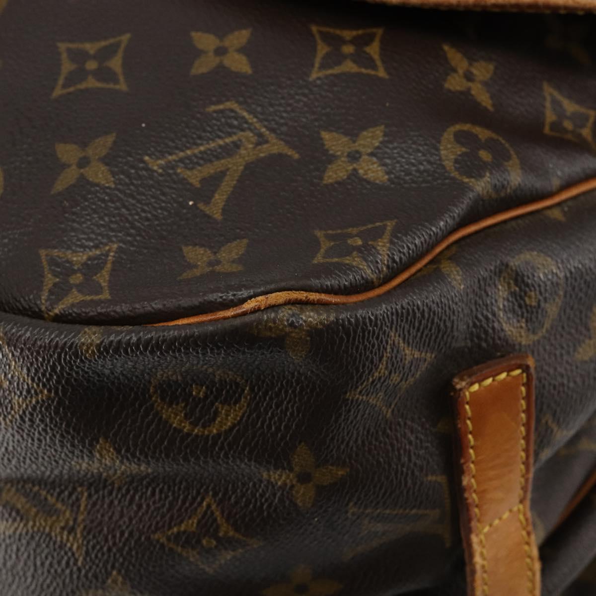 LOUIS VUITTON Monogram Saumur 35 Shoulder Bag M42254 LV Auth bs30448