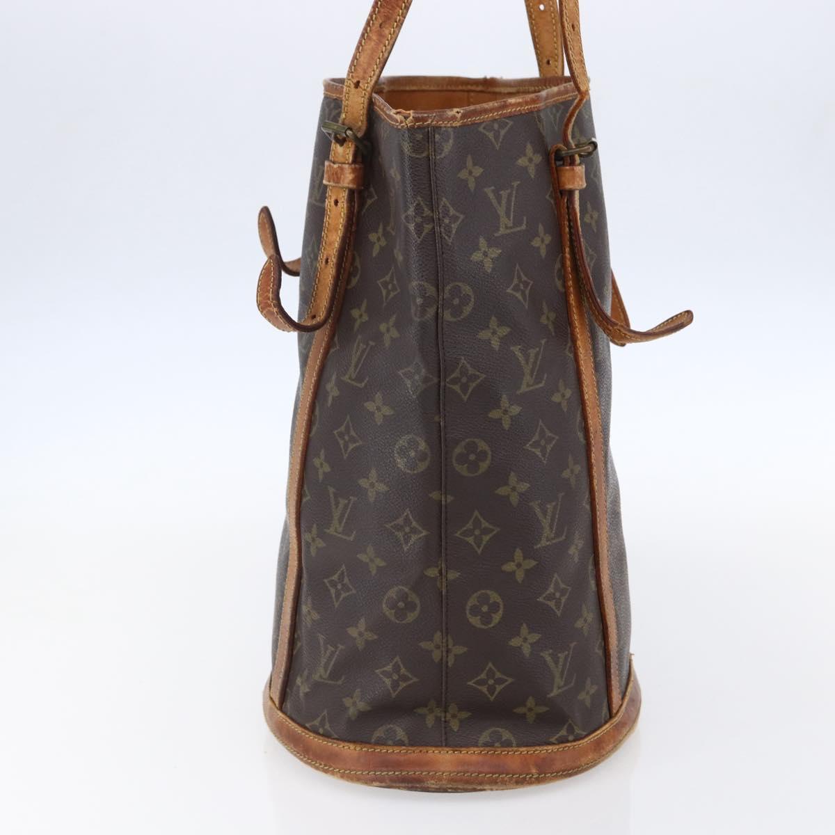 LOUIS VUITTON Monogram Bucket GM Shoulder Bag M42236 LV Auth bs30449