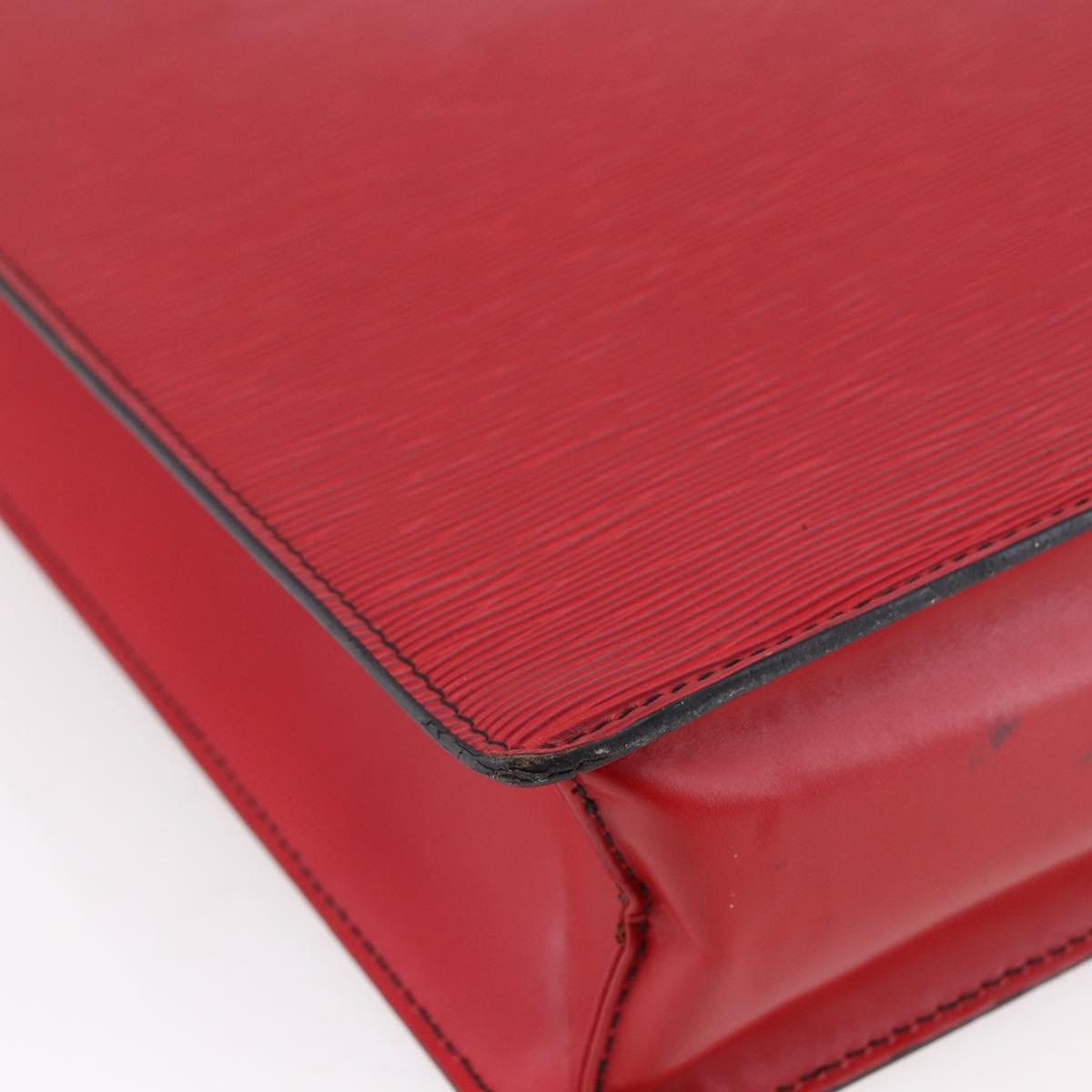 LOUIS VUITTON Epi Sac PlatPM Hand Bag Red M5274E LV Auth bs30455