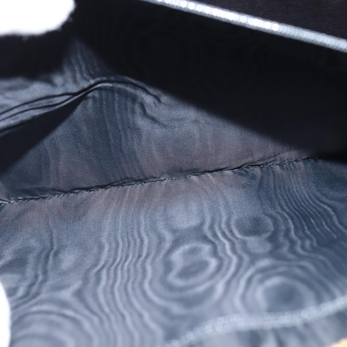 CHANEL Briefcase Patent leather Black Gold CC Auth bs30475