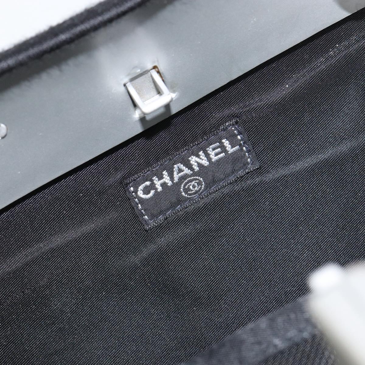 CHANEL Hip bag Shoulder Bag Cotton Black CC Auth bs30491