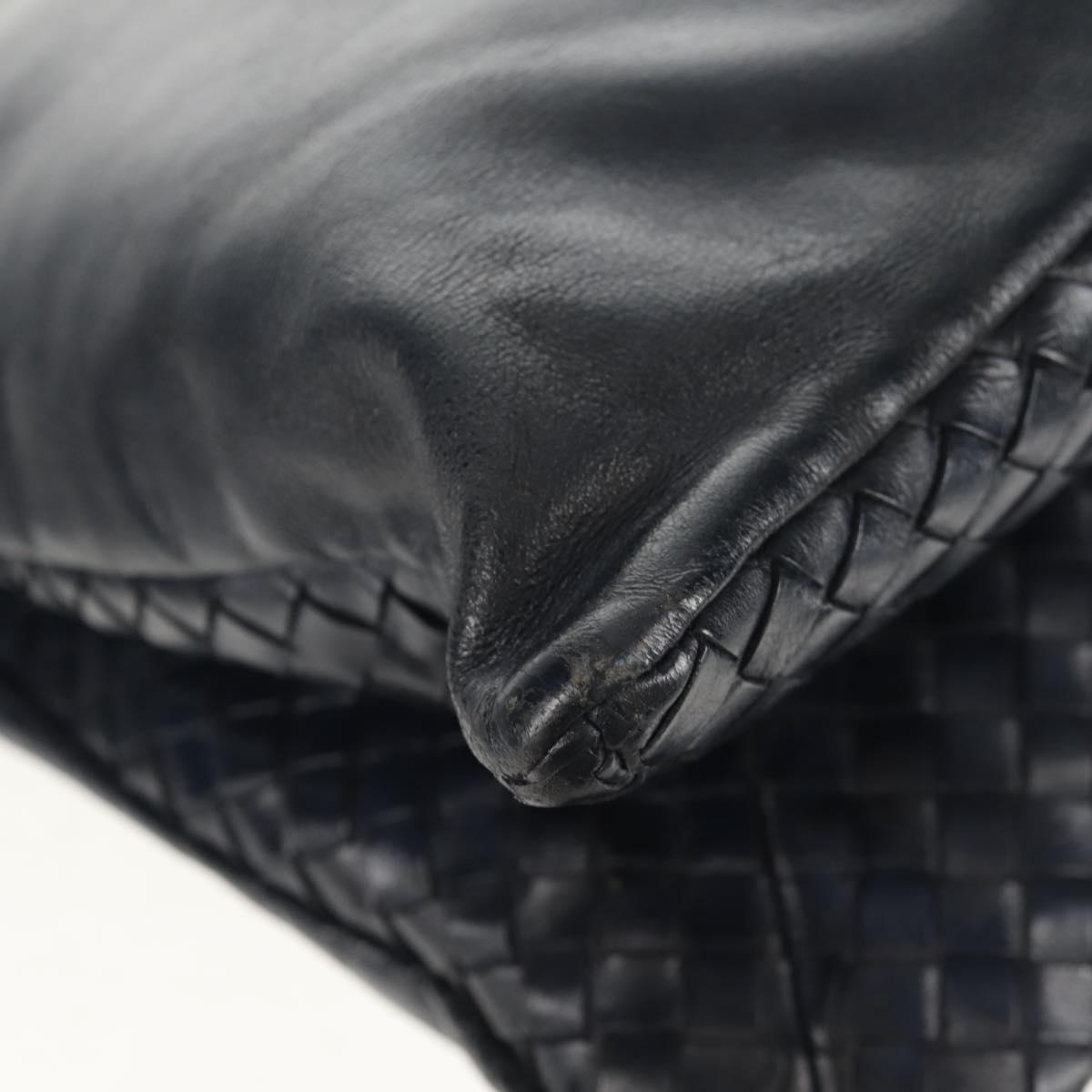 BOTTEGA VENETA INTRECCIATO Shoulder Bag Leather Navy Auth bs30505