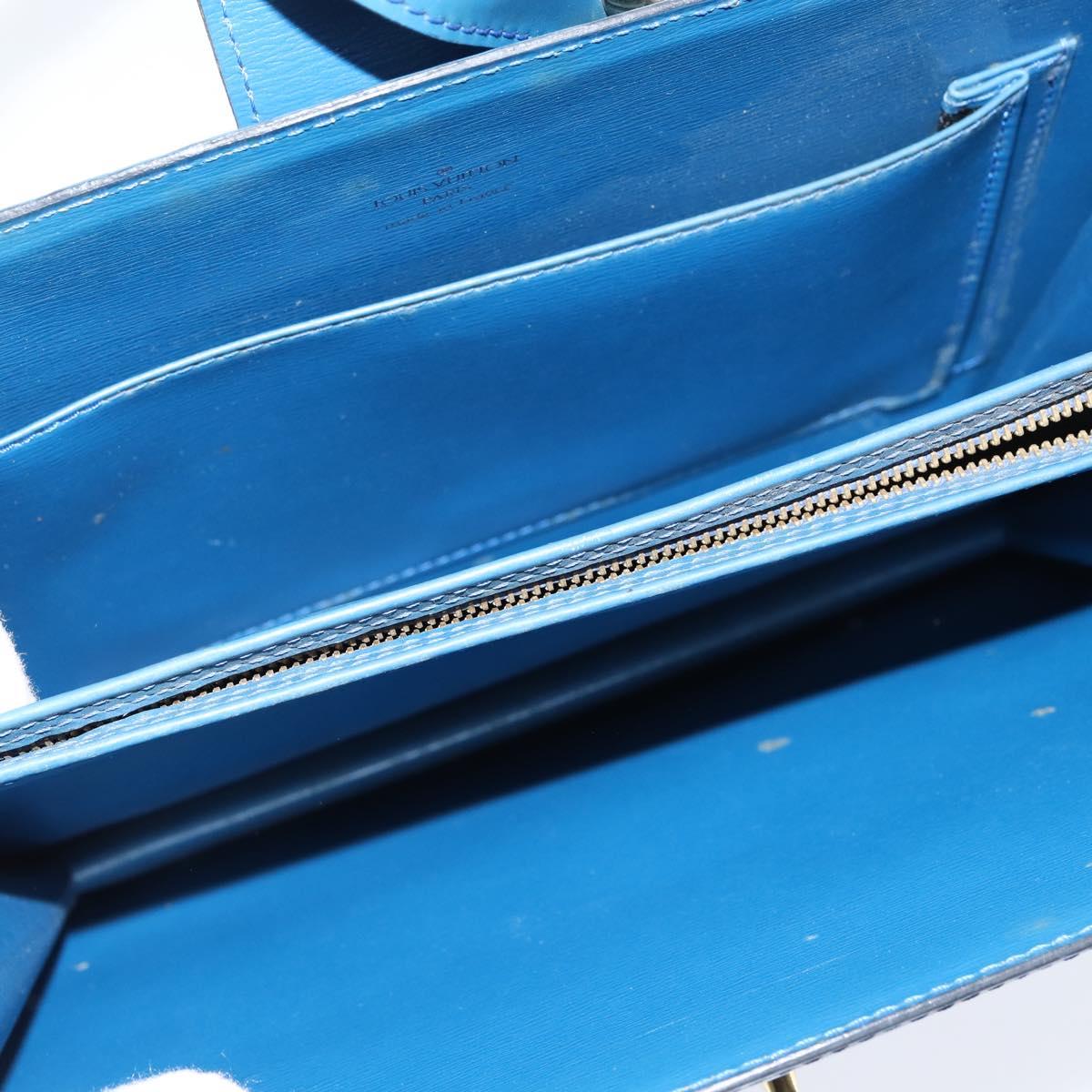 LOUIS VUITTON Epi Capuchin Shoulder Bag Blue M52345 LV Auth bs30516