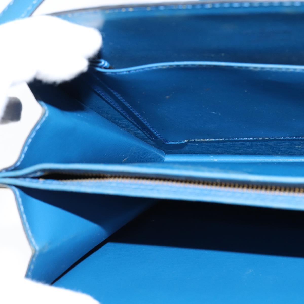 LOUIS VUITTON Epi Capuchin Shoulder Bag Blue M52345 LV Auth bs30516