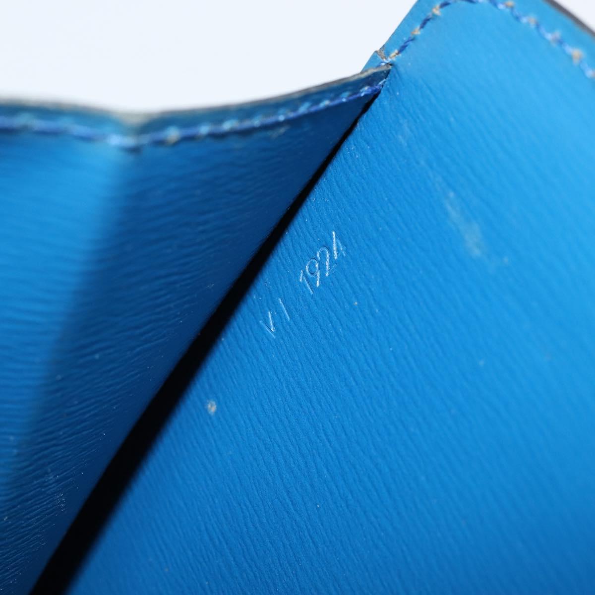 LOUIS VUITTON Epi Capuchin Shoulder Bag Blue M52345 LV Auth bs30516