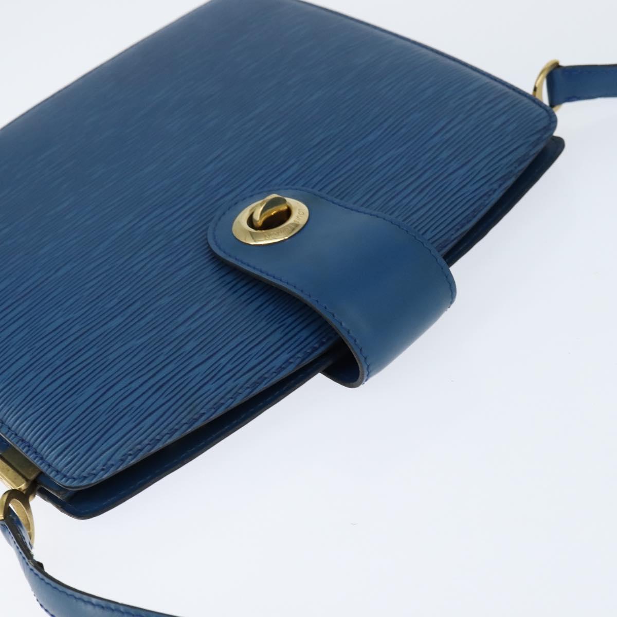 LOUIS VUITTON Epi Capuchin Shoulder Bag Blue M52345 LV Auth bs30516