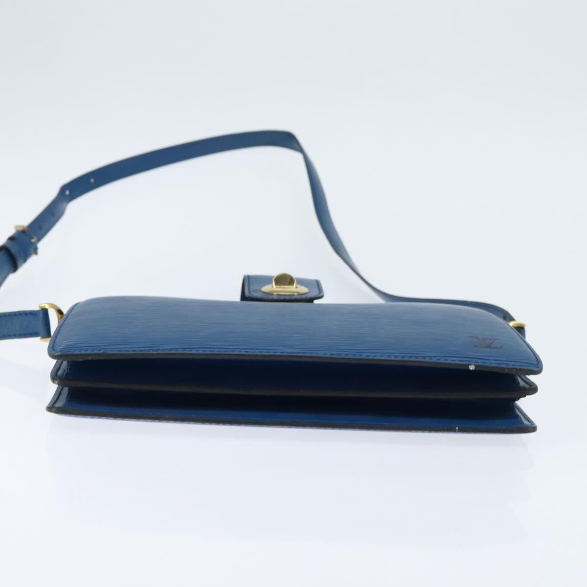 LOUIS VUITTON Epi Capuchin Shoulder Bag Blue M52345 LV Auth bs30516