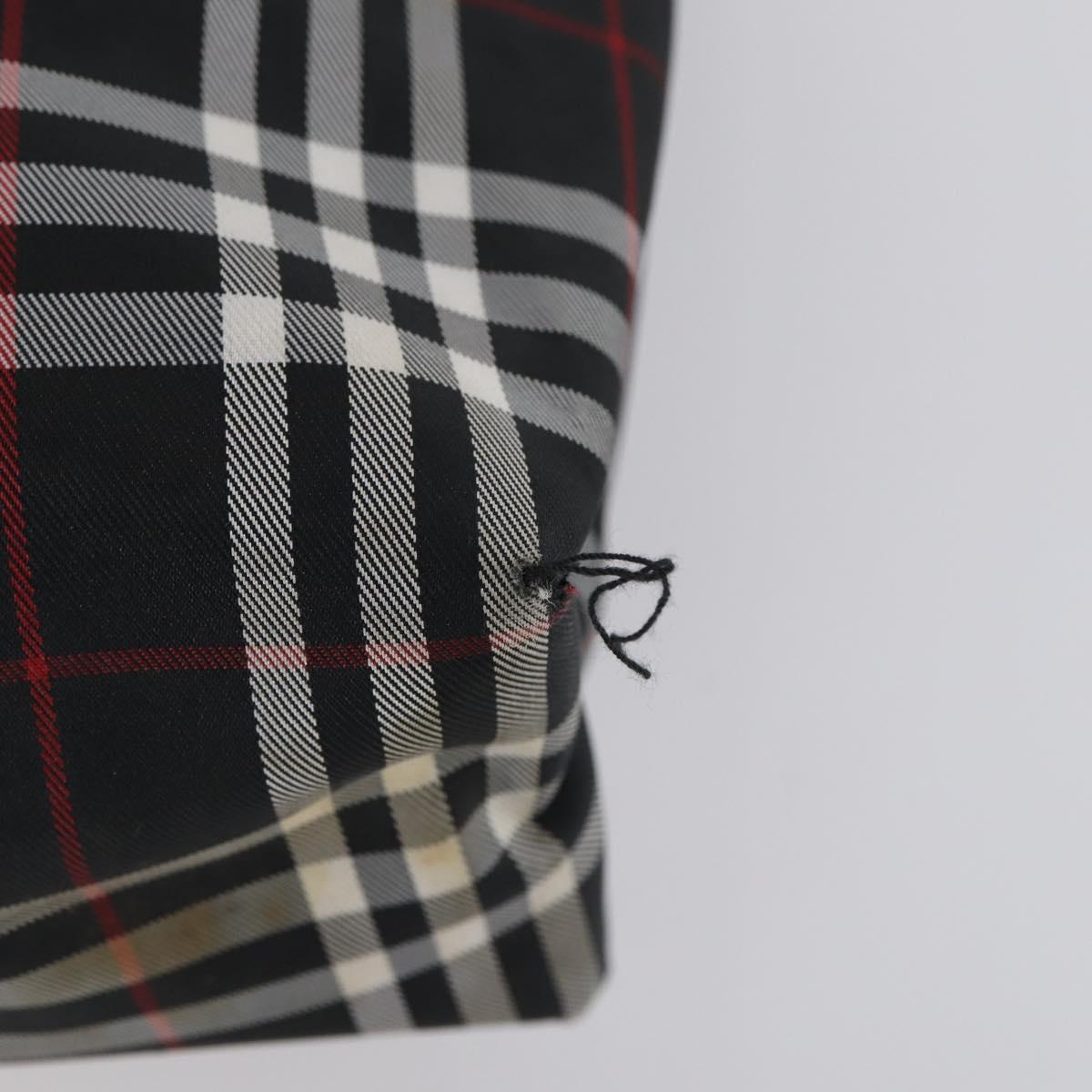 BURBERRY Burberry Nova Check Tote Bag Nylon 4 Set Beige Red black Auth bs30522