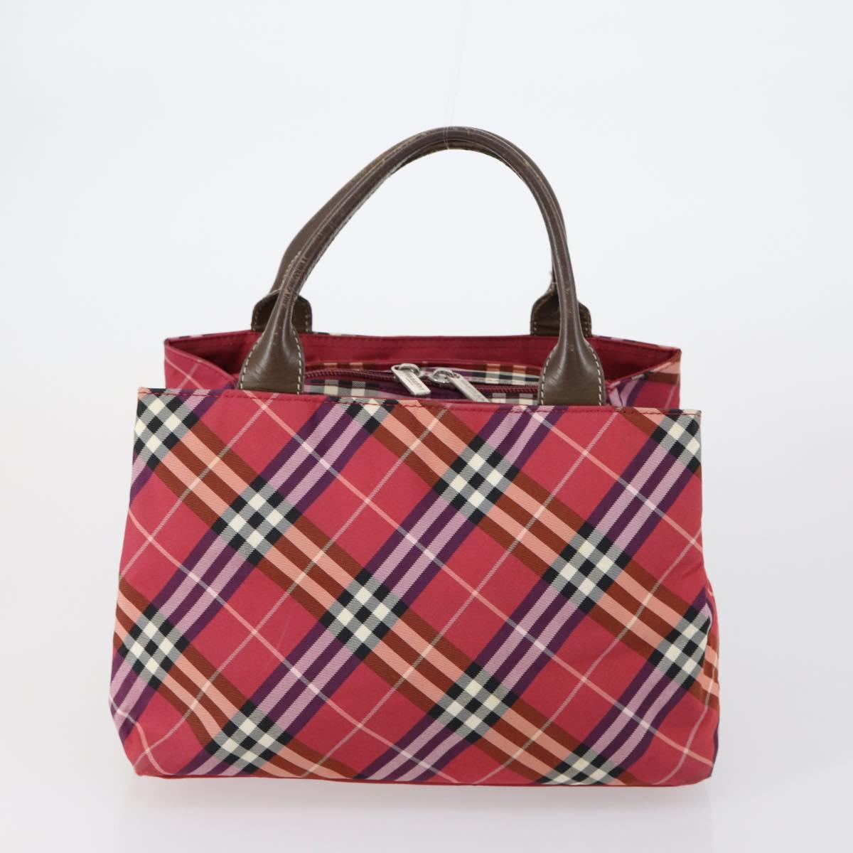 BURBERRY Burberry Nova Check Tote Bag Nylon 4 Set Beige Red black Auth bs30522