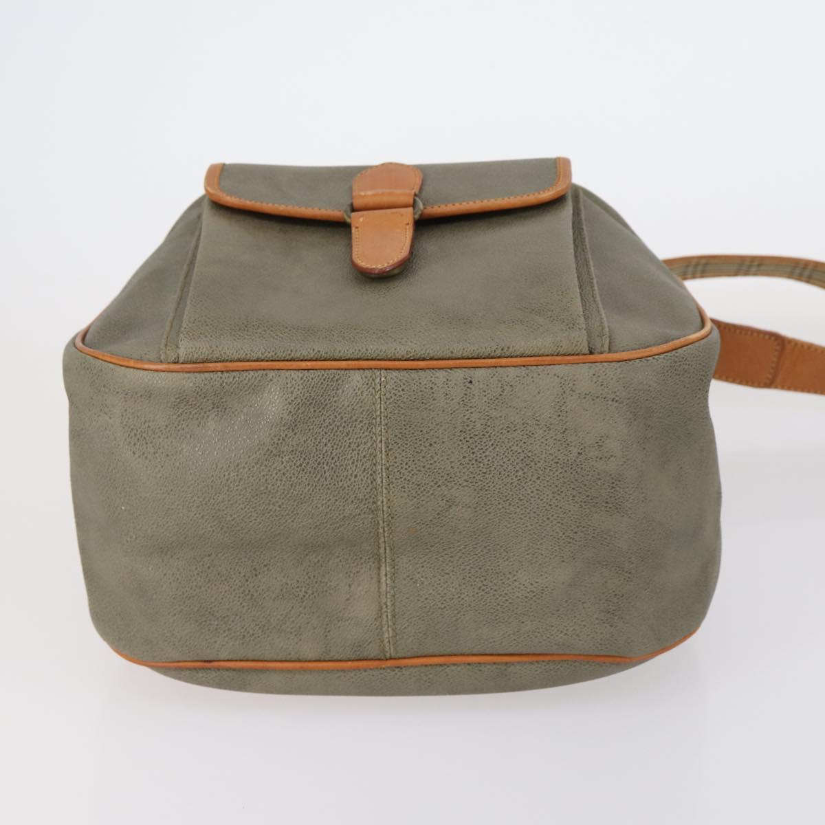 BURBERRY Burberry Nova Check Hand Bag Canvas PVC 4 Set Beige Red Auth bs30523