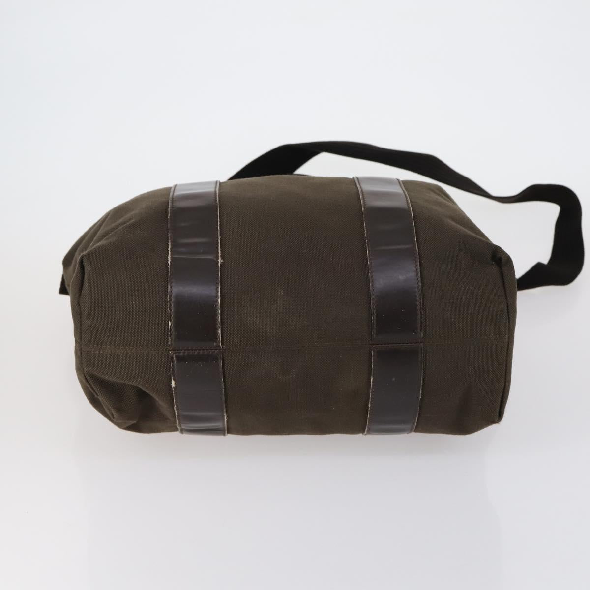 Salvatore Ferragamo Shoulder Bag Canvas 4 Set Pink Khaki white Auth bs30525