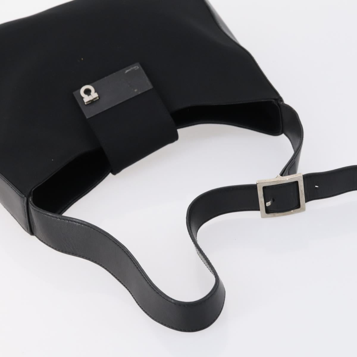 Salvatore Ferragamo Bag Leather Canvas Nylon 4 Set Black Red yellow Auth bs30526