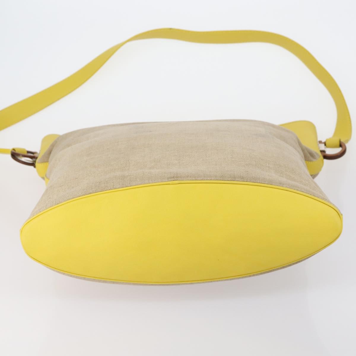 Salvatore Ferragamo Bag Leather Canvas Nylon 4 Set Black Red yellow Auth bs30526