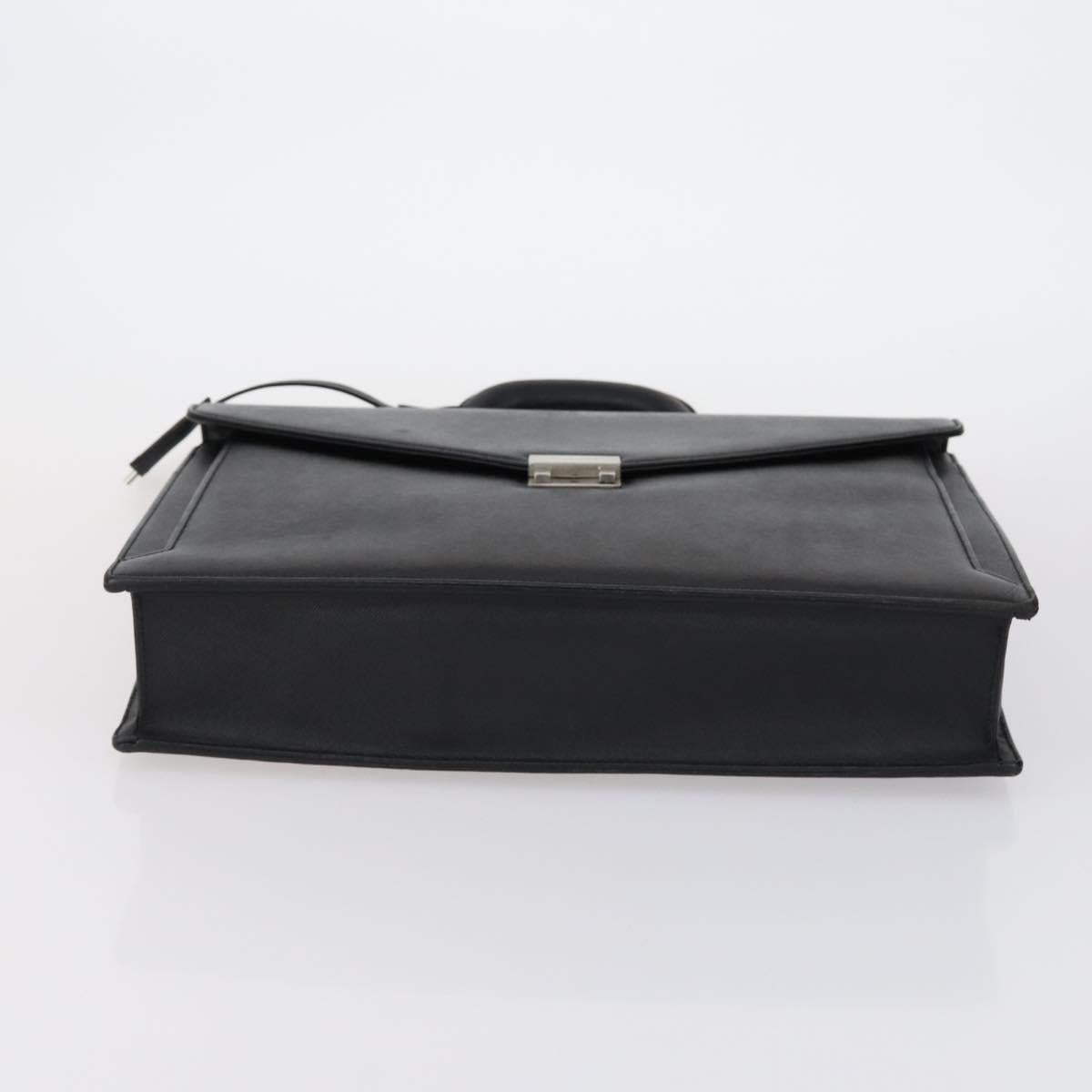 Salvatore Ferragamo Burberry Shoulder Bag Leather 4 Set Black Brown Auth bs30527