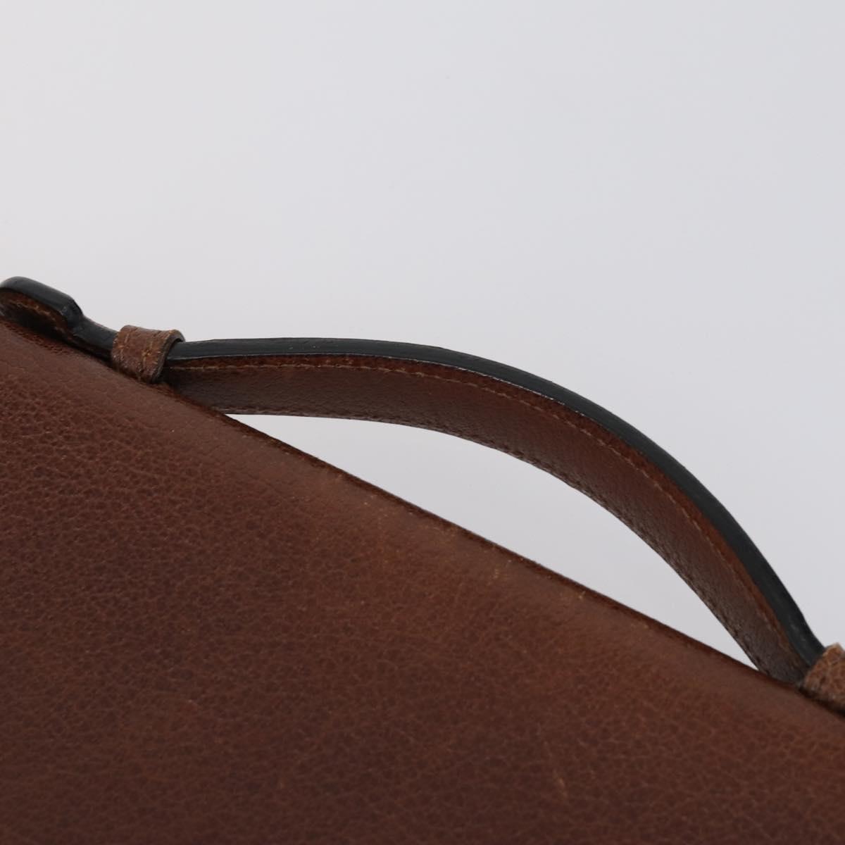 Salvatore Ferragamo Burberry Shoulder Bag Leather 4 Set Black Brown Auth bs30527