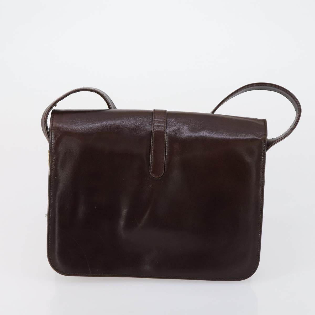 GIVENCHY Hand Bag Leather Nylon Canvas 5 Set Brown Black purple Auth bs30528