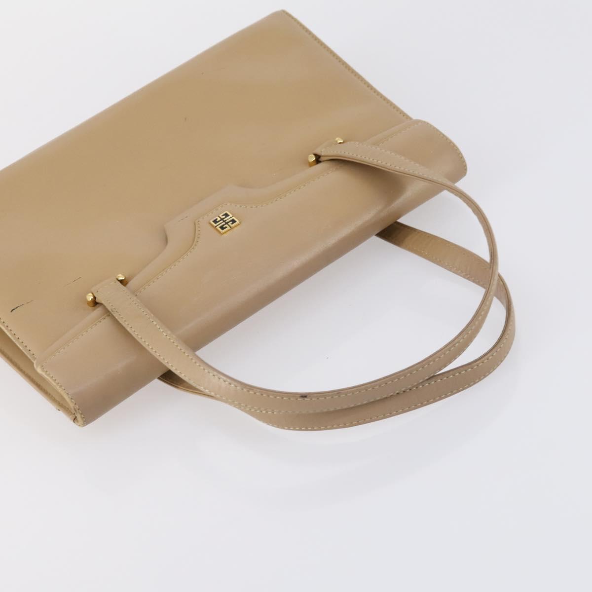 GIVENCHY Hand Bag Leather Nylon Canvas 5 Set Brown Black purple Auth bs30528