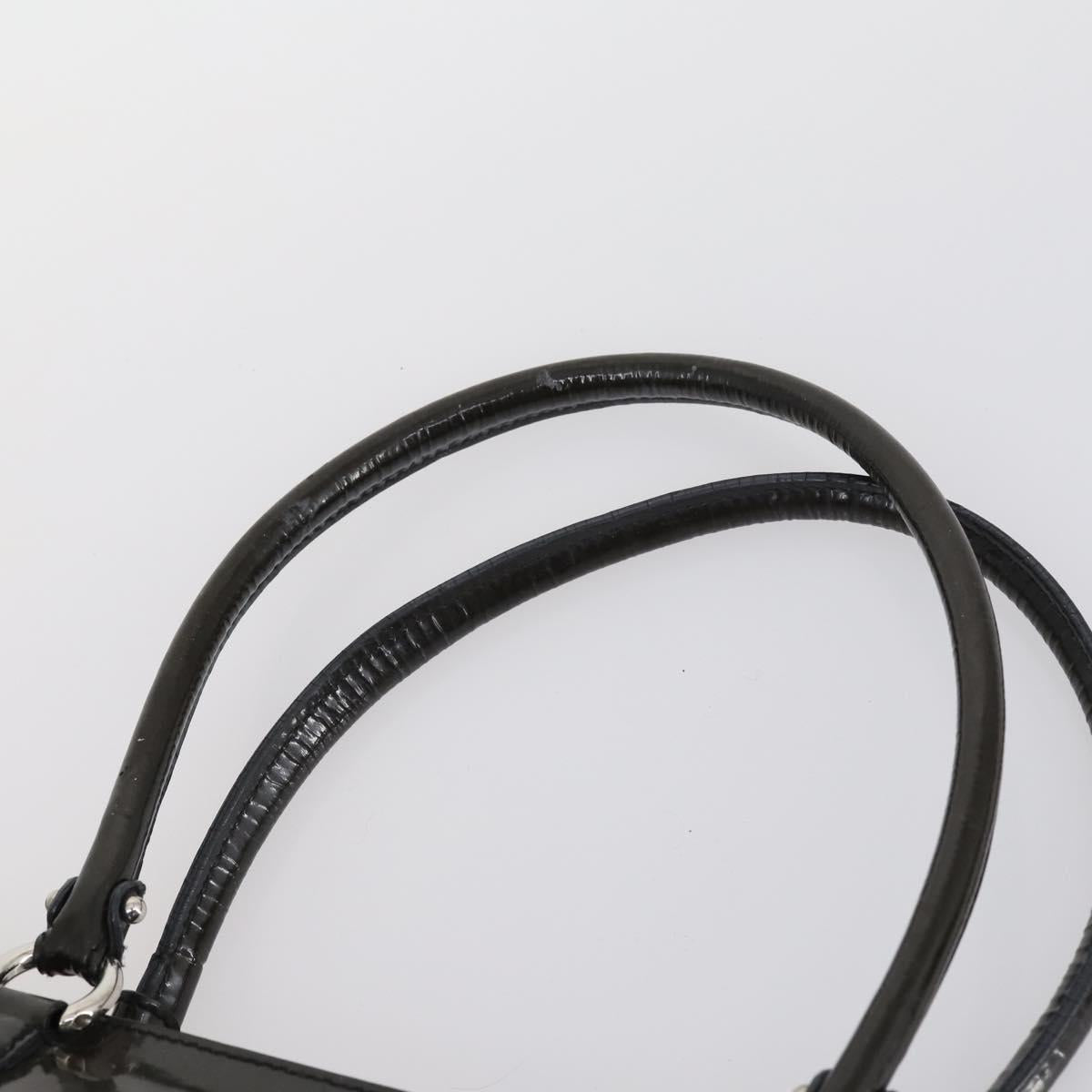 Salvatore Ferragamo Tote Bag PVC Nylon Leather 4 Set Brown Black Auth bs30529